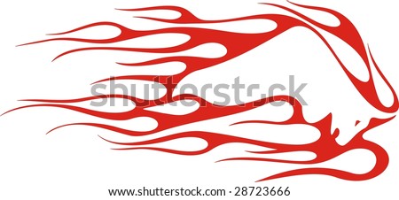 Flaming buffalo vector illustration, great for vehicle graphics, stickers and T-shirt designs. Ready for vinyl cutting.