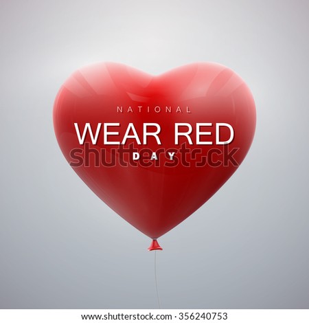 Wearing red on valentines day