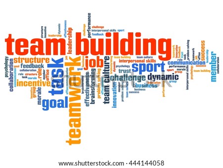 Leadership Teamwork Word Cloud Illustration Word Stock Illustration ...