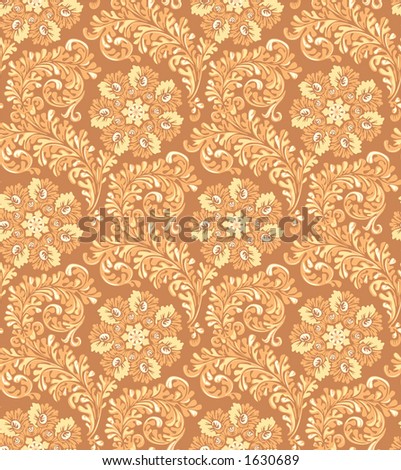 Seamless Vintage Repeating Wallpaper Pattern Stock Photo 3400276 ...