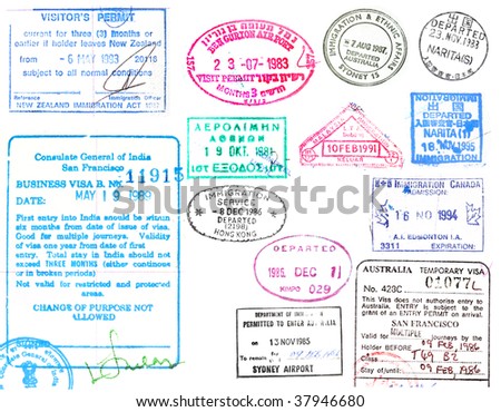 South Korean Immigration Stamp Passport Stock Photo 31164814 - Shutterstock