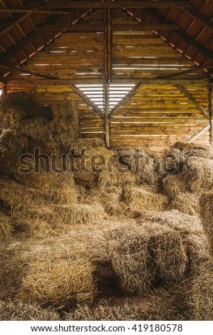 Inside Barn Inside Barn