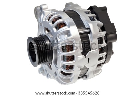 Alternator Image Of Car Alternator Isolated On White Clipping Path Included