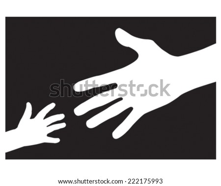 Helping Hand Stock Vector (Royalty Free) 222175993 - Shutterstock