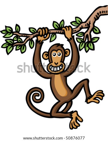 Cartoon Swinging Monkey Stock Photos, Images, & Pictures | Shutterstock