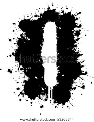 Detailed Spray Paint Font Aa Stock Vector 14323945 - Shutterstock