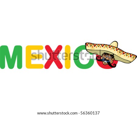 Mexico Word Stock Vector 56361385 - Shutterstock