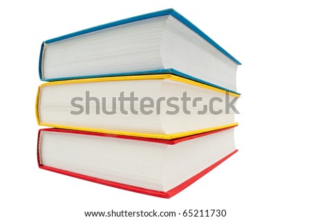 Horizontal Stack Two Books Isolated On Stock Photo 65211748 Shutterstock