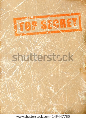 Vintage Composition Top Secret Folder Papers Stock Illustration ...