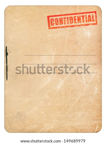 Confidential Folder Papers Stock Illustration 149689979 - Shutterstock