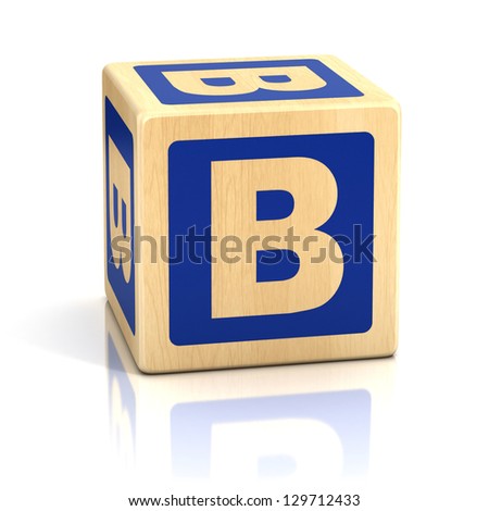 Letter B Alphabet Cubes Font Stock Illustration 129712433 - Shutterstock