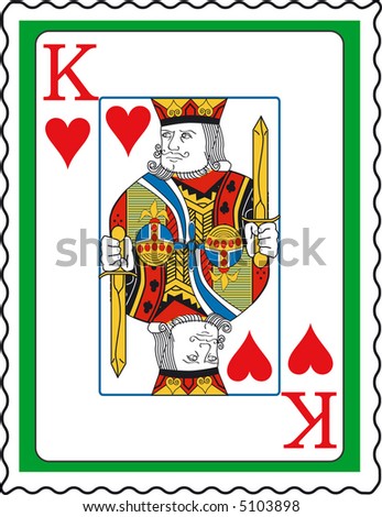 King Spades Deck Playing Cards Rest Stock Vector 1253685 - Shutterstock