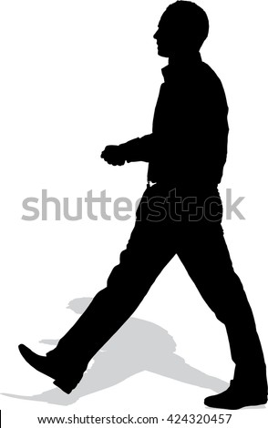 Man Walking Silhouette Stock Images, Royalty-Free Images & Vectors