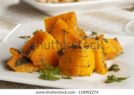 Homemade Baked Sweet Potato against a background
