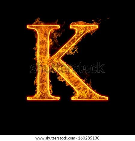 K Fire Isolated Letter Stock Images, Royalty-Free Images & Vectors ...