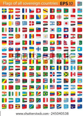 World Flags Stock Vector 158241572 - Shutterstock