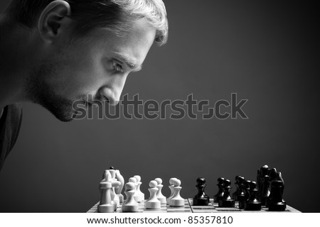 man with chess