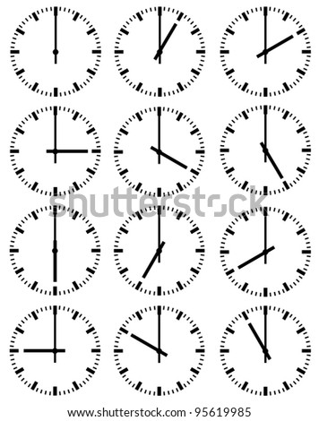 Clock Drawing Wall Stock Photos, Images, & Pictures | Shutterstock