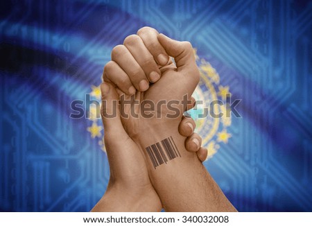 barcode id number tattoo on wrist stock photo 340411742 shutterstock barcode id number tattoo on wrist stock photo 340411742 shutterstock
