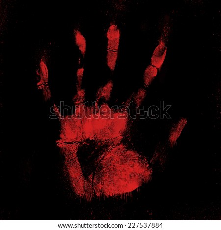 Bloody hand print Stock Photos, Images, & Pictures | Shutterstock