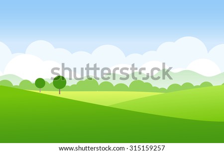 green landscape vector
