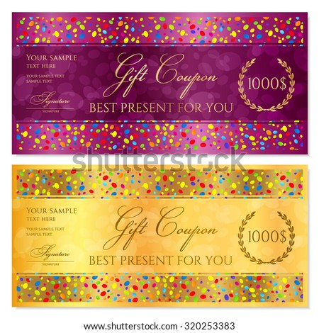 Bonus card coupons