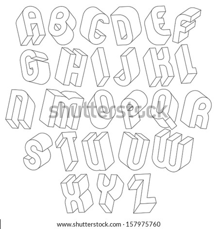 Wide alphabet letters Stock Photos, Images, & Pictures | Shutterstock