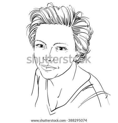 Portrait Beautiful Young Woman Gag On Stock Vector 481320514 - Shutterstock