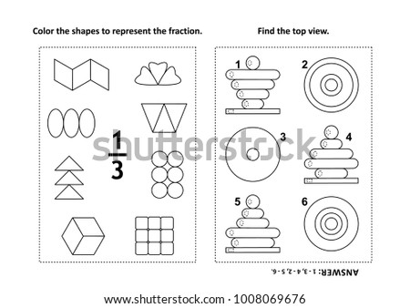 fraction coloring pages fraction coloring pages