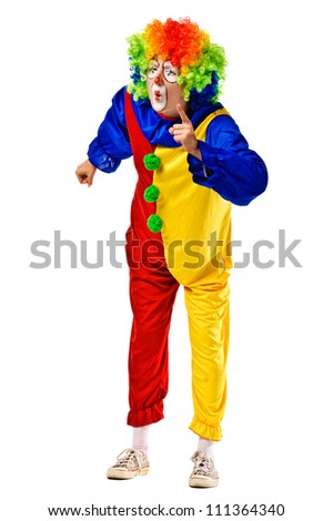 Happy Clown Standing Funny Posture Stock Photo 103056707 - Shutterstock