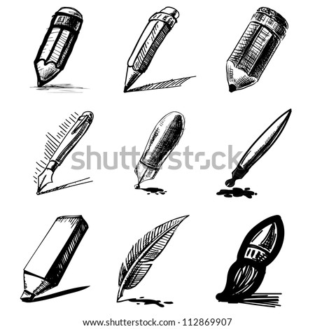 sketch pen vector Stock Images, And Feather Royalty Images Pen Free Ink