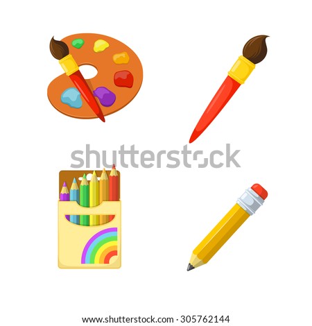 children creativity painting drawing and coloring education design elements - Pictures To Paint For Children children creativity painting drawing and coloring education design elements - Pictures To Paint For Children