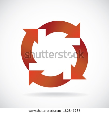 color recycle symbols concept background template stock vector