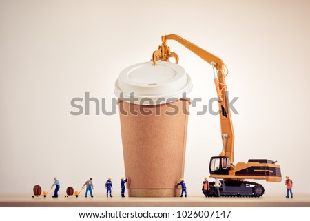 Coffee making concept. Macro photo.