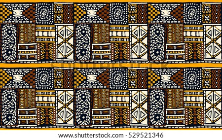 African Pattern Seamless Geometric Pattern Aztec Stock 