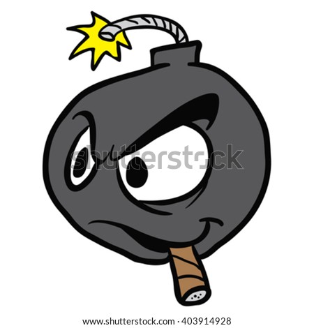 Illustration Cartoon Bomb Explosion Stock Vector 59795170 - Shutterstock