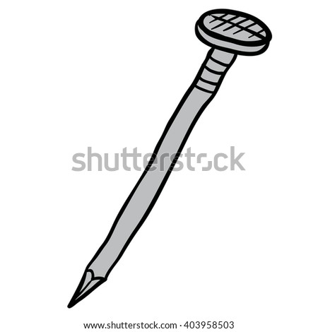 Nail Cartoon Stock Illustration 403958503 - Shutterstock