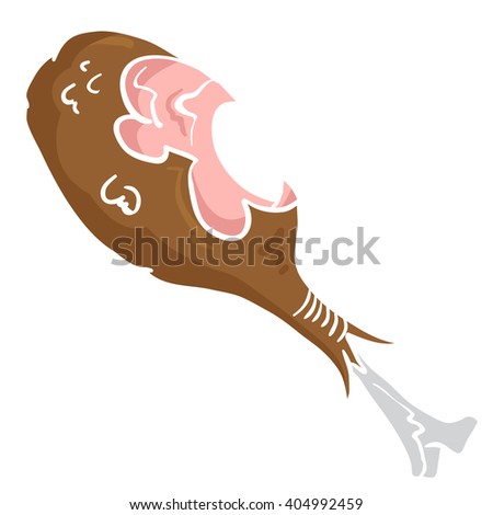 Chicken Leg Cartoon Stock Illustration 404992459 - Shutterstock