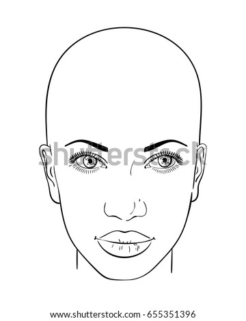 Download Face Beautiful Woman Bald Head Vector Stock Vector ...