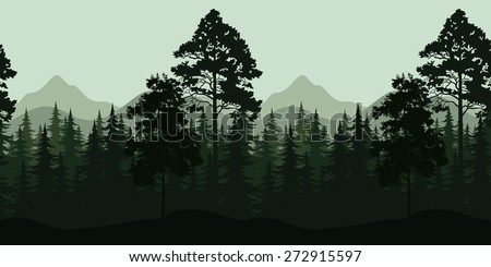 Free Free 254 Forest Mountain Silhouette Svg SVG PNG EPS DXF File