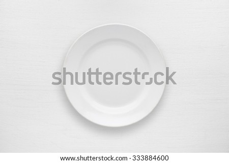 White Table Top View White Table Top View