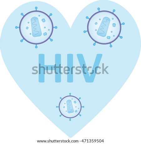 Structure Hiv Labeled Diagram Stock Vector 468001796 - Shutterstock