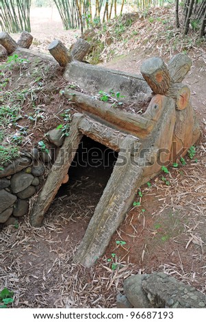 Vinh Moc tunnel. Vinh Moc is a tunnel complex in Quang Tri, Vietnam. During the Vietnam War it was strategically located on the border of North Vietnam and South Vietnam.