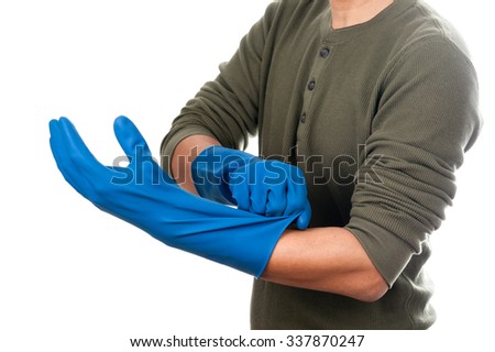 Fetish clothing nyc Gloves hand job rubber wearing