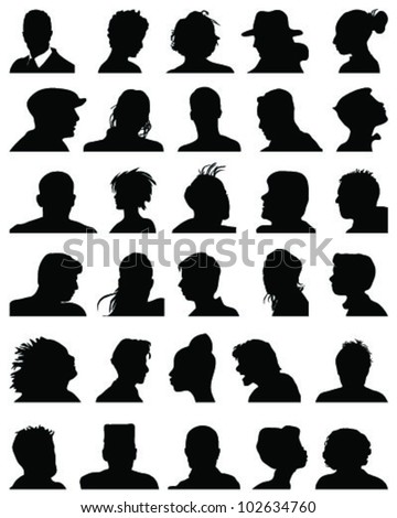 Man Head Silhouette Stock Photos, Images, & Pictures | Shutterstock