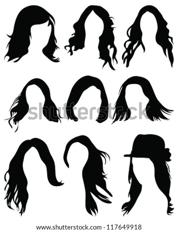 Hair Silhouette Stock Images, Royalty-Free Images & Vectors | Shutterstock