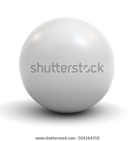 3d White Ball Isolated On White Stock Illustration 65641753 - Shutterstock