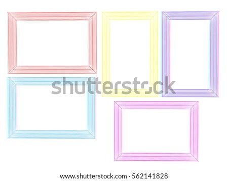 Four Contemporary Picture Frames High Resolution Stock Photo 149490893 ...