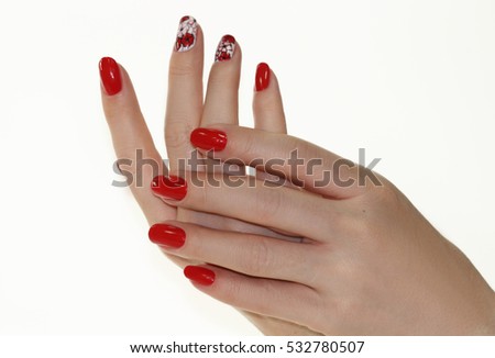 Nail Polish. Art Manicure. Beauty hands. Stylish Colorful Nails