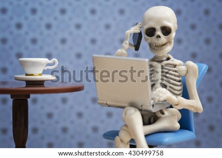 Skeleton At Desk Stock Photos, Images, & Pictures | Shutterstock